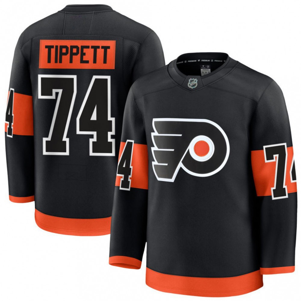 Men's Philadelphia Flyers Owen Tippett Black Alternate Premium Jersey-Pro Kit Vault | Brand New 26/27 Sports Jerseys